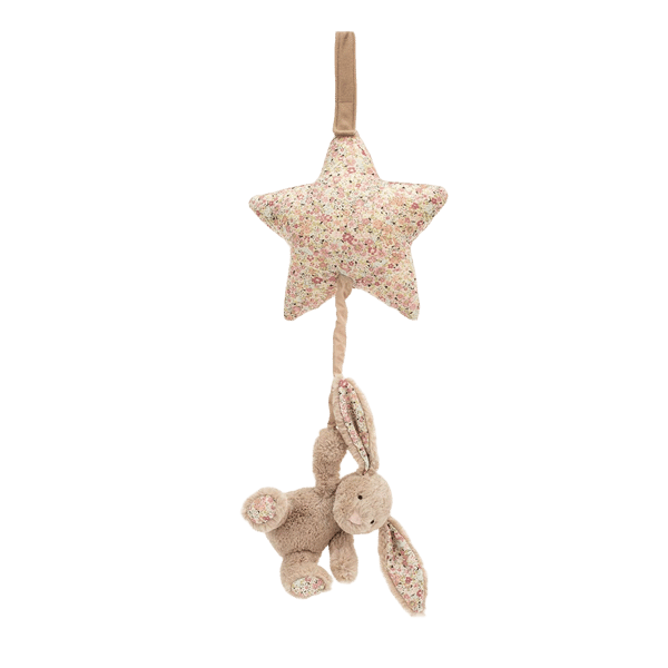Blossom Bea Beige Bunny Musical Pull