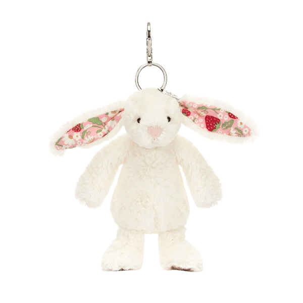 Blossom Cream Bunny 'Berry' Bag Charm