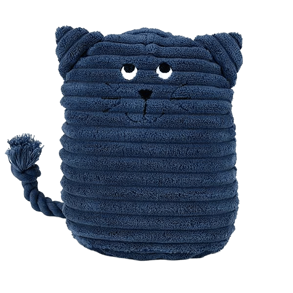 Blue Kitty Doorstop