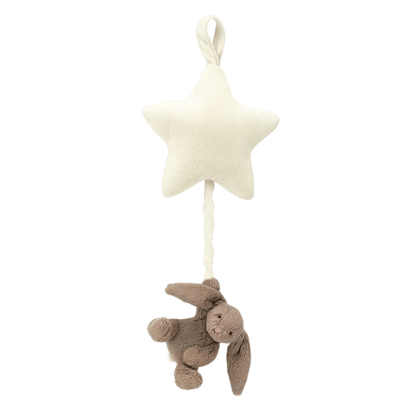 Bunny Star Pull Musical Bashful Beige