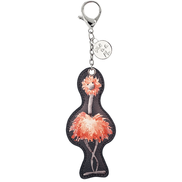 Glad to be Me Ostrich Keyring