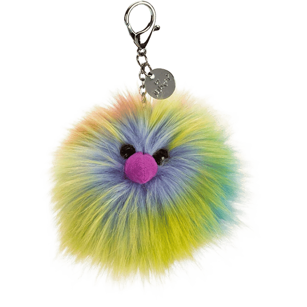 Rainbow Pompom Bag Charm