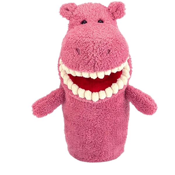 Toothy Hippo Hand Puppet